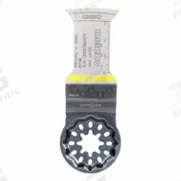 METABO Oscillating Tool Blade: 1 1/4 in Blade Wd, 1 7/8 in Overall Lg, Plunge Cutting, 5 PK (MPN 626951000). Key specifications — attr1097473: Soft Wood; attr1097476: METABO; attr1097456: Plunge Cutting.