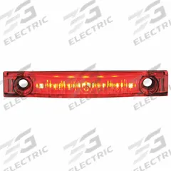 MAXXIMA Clearance Marker Light: Clearance Light, LED, Rectangular, Surface Mount, Clear/Red, IP67 (MPN M20341RCL). Key specifications — Lens Color: Red; Brand: MAXXIMA; Electrical Connection: Lead Connector; Lighting Technology: LED; Mount Type: Hole; SAE Lens Code: PC.
