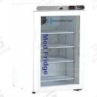 AMERICAN BIOTECH SUPPLY Lab Refrigerator: 2.5 cu ft, Undercounter, 2°C to 7°C, 19 1/2 in Overall Dp (MPN PH-ABT-HC-UCFS-0204G). Key specifications — Door Opening Style: Right; Color: White; Alarm Type: Temperature; Manufacturer Part Number: PH-ABT-HC-UCFS-0204G; Brand: AMERICAN BIOTECH SUPPLY; Product Type: Lab Refrigerator; Door Type: Swing Glass; Refrigerant Type: R-600a.