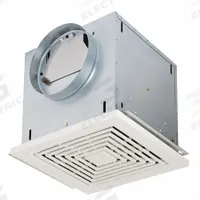 Ventilation Fan: 130 cfm Max Airflow, Variable Speeds, 0.3 sones, Low Profile, 120V AC, 115V AC (MPN L100E). Key specifications — Grille Material: Plastic; Number of Speeds: Variable; Nameplate Voltage: 120V AC; Brand: BROAN; Duct Shape: Round; Grille Color: White; Nominal Voltage: 115V AC.
