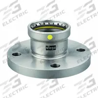 VIEGA MEGAPRESS Crimp Adapter Fitting: 3 in Pipe Size, Press-fit x Flange, Carbon Steel, HNBR (MPN 28880). Key specifications — attr1347260: VIEGA MEGAPRESS.