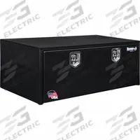 BUYERS PRODUCTS Underbody Truck Box: Underbody Truck Box, Single Drop-Down Door Door, Gloss Black (MPN 1708310). Key specifications — Color: Gloss Black; Brand: BUYERS PRODUCTS; Lock Type: Keyed.