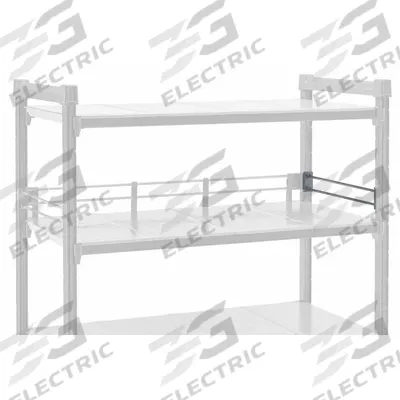 CAMBRO Shelf Rail Kit: Basics Plus, 4 1/4 in Ht, 21 in Dp, End, 1 Rails - Shelf Rail Kits