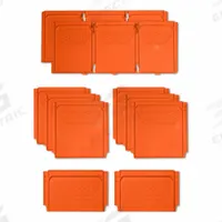 KLEIN TOOLS Drawer Divider: 5 5/8 in W x 2 1/8 in H x 12 1/4 in L, 10 Dividers, 10 Pieces, Plastic (MPN 54922MBR). Key specifications — attr1135742: Orange; attr1124857: KLEIN TOOLS; attr1135744: 823ZJ6; attr1135747: Plastic; attr1135819: Tool Storage Cabinets; attr1135812: Adjustable Drawer Divider Set Lets You Customize each Drawer Layout to Perfectly Fit Your Tools, Parts and Accessories.