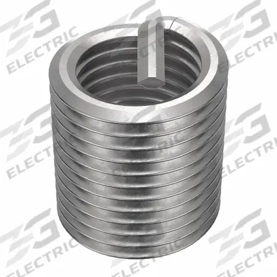 HELI-COIL Helical Insert: Tanged Tang Style, Free-Running, 7/16"-20 Thread Size, Plain - Free-Running Tanged Helical Inserts