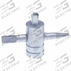 HALTEC 4-Way Valve Tool: 4-Way Valve Tool, Metal, 2 in Overall Lg, 3/4 in Overall Wd, 4 Way Tool (MPN TL-610). Key specifications — Brand: HALTEC; Features: Corrosion Resistant; Includes: 4 Way Tool; Material: Metal; Product Type: 4-Way Valve Tool.