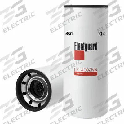 FLEETGUARD Description for LAN: 12 1/2 in Overall Ht, 14 3/8 in Overall Lg, 9 7/8 in Overall Wd - Spin-On Oil Filters