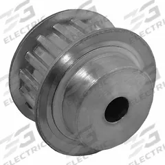 DAYTON Timing Pulley: Trapezoidal, Plain, For T5 Timing Belt Section, For 10 mm Belt Wd, 18 Teeth (MPN 21T5/18-2). Key specifications — Brand: DAYTON; Tooth Profile: Trapezoidal; Finish: Plain.