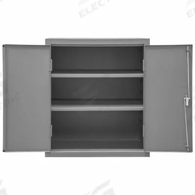 DURHAM MFG Storage Cabinet: 36 in x 24 in x 42 in, Swing Handle & Keyed, 16 ga Panel Thick - Industrial Shelf Cabinets