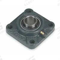 DAYTON 4 Bolt Flange Bearing: Radial Ball, 3/4 in Bore, Cast Iron, Set Screws, 3 3/8 in Lg, Square (MPN 3FDE4). Key specifications — Bore Type: Cylindrical; Brand: DAYTON; Lubricant Material: NLGI #2 Equivalent; Mounting Bolt Size: 3/8 in; Split Housing: Not Split; System of Measurement: Inch.