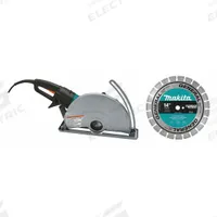 MAKITA Masonry Saw: 14 in Blade Dia., Dry, 9 3/4 in Max. Cutting Dp, 120 V AC Volt, 15 A Current (MPN 4114X). Key specifications — attr1170278: MAKITA; attr1170279: Dry; attr1170296: Stand Not Included.
