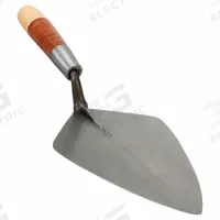 KRAFT TOOL London Trowel: Blade Material Carbon Steel, Blade Shape London, 5 5/8 in Blade Wd (MPN RO312-11). Key specifications — attr1008691: Leather; attr1016301: Masonry; attr1005001: KRAFT TOOL; attr1008687: London; attr1008692: Straight; attr1008688: Carbon Steel; attr1008689: Flexible; attr1005002: London Trowel.