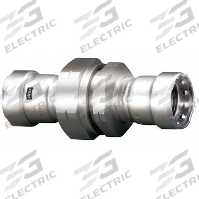 VIEGA MEGAPRESS Crimp Union Fitting: 3/4 in Pipe x 3/4 in Pipe Size, Press-fit x Press-fit - Potable Water Stainless Steel Press Fittings