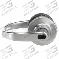 MARKS USA Door Lockset: Storeroom Lever Locksets, Chrome, ADA Compliant (MPN 295RF/26D). Key specifications — Ligature Resistance: Not Ligature-Resistant; Brand: MARKS USA; Lockset Function ANSI Code: F86; Visual Indicator Message: No Message; Lockset Style: 295 Curved; ADA Compliant: Yes; Finish: Satin Chromium-Plated : Zinc.