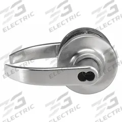 MARKS USA Door Lockset: Storeroom Lever Locksets, Chrome, ADA Compliant (MPN 295RF/26D). Key specifications — Ligature Resistance: Not Ligature-Resistant; Brand: MARKS USA; Lockset Function ANSI Code: F86; Visual Indicator Message: No Message; Lockset Style: 295 Curved; ADA Compliant: Yes; Finish: Satin Chromium-Plated : Zinc.