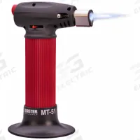 MASTER APPLIANCE Microtorch: 120 min Run Time, Butane Torch (MPN MT-51). Key specifications — Run Time: 120 min; Flame Adjustment: Broad to Pinpoint; Series: Microtorch MT-51; Manufacturer Part Number: MT-51; Product Type: Butane Torch; Brand: MASTER APPLIANCE; Item: Butane Torch.
