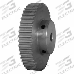 DAYTON Timing Pulley: Curvilinear, Fixed, For HTD Timing Belt Section, For 9 mm Belt Wd, 48 Teeth (MPN 48-5M09-6A5). Key specifications — Brand: DAYTON; Finish: Clear Anodized; For Belt Series: Powerhouse®.
