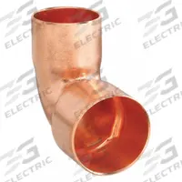 NIBCO Sweat Fitting Elbow: 1 1/2 in CTS x 1 1/4 in CTS, Cup x FTG, Wrot Copper (MPN 607R 11/2x11/4)