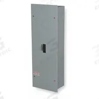 GE Circuit Breaker Enclosure: 3 Spaces, 150 A Amps, Flush Mounting, Indoor, 26.4 in Exterior Ht (MPN TE150F). Key specifications — attr196321: Flush; attr196322: Indoor.