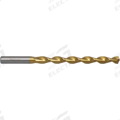 CHICAGO-LATROBE Taper Length Drill Bit: 11/32", 135° Split Point, TiN-Coated HSS - Chip-Clearing High-Speed Steel Taper-Length Drill Bits