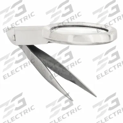 FIRST AID ONLY Forcep: Stainless Steel, 3 3/4 in Overall Lg - Magnified Medical Tweezers