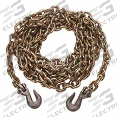 KINEDYNE Straight Chain: 16 ft Overall Lg, Carbon Steel, Welded, 0.99 lb Wt per Foot - Tie Down Chains