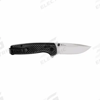 SOG Folding Utility Knife: 3 in Blade Lg, 4 1/4 in Closed Lg, 7 1/4 in Overall Lg - Assisted-Opening Folding Knives