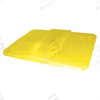 APPROVED VENDOR Cube Truck Lid: 46 in L 36 in W 2 in H, Fits 25 cu ft, 0.93 cu yd, Yellow, MDPE (MPN PBL-20 YELLOW). Key specifications — Lid/Cover Material: MDPE; For Use With Grainger Item Number: 304K21; For Use with Series: UT; Brand: APPROVED VENDOR; Color: Yellow.