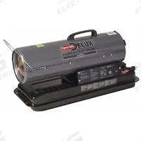 DYNA-GLO Portable Oil and Kerosene Torpedo Heater: Handheld Portable, 1,200 sq ft Heating Area (MPN KFA50DGD). Key specifications — Key Features: Built-In Air Pressure Gauge; Portability: Handheld Portable; Brand: DYNA-GLO; Tank Capacity/Hours on One Filling: 5 gal/14 hr; Overall Dimensions - H x L x D: 16-11/16 in x 32 in x 32 in.