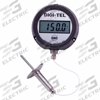 TEL-TRU Digital Thermometer: -75°F to 750°F /-60°C to 400°C, +/- 0.5F - General Purpose Panel Mount Dial Thermometers