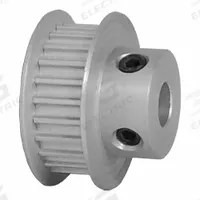 DAYTON Timing Pulley: Curvilinear, Fixed, For 6 mm Belt Wd, 24 Teeth, 3 mm Pitch, Aluminum (MPN 24-3M06-6FA3). Key specifications — Brand: DAYTON; Finish: Clear Anodized; For Belt Series: Powerhouse®.