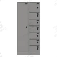 SENTINEL Law Enforcement Evidence Locker: Pass-Through Backing, Keyless Lift Latch, 8 Compartments (MPN 08AA-PT). Key specifications — Brand: SENTINEL; Product Ships: Assembled; Color: Gray.