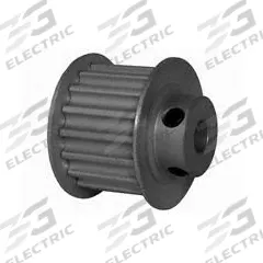 DAYTON Timing Pulley: Modified Curvilinear, Fixed, For GT Timing Belt Section, For 15 mm Belt Wd (MPN 17-5P15-6FA3). Key specifications — Brand: DAYTON; Finish: Clear Anodized; For Belt Series: Powerhouse®.