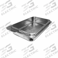 SPRING USA Water Pan: Full Size, Rectangular, 1.8 ga Gauge, 26 L Capacity, 24 in Overall Lg (MPN K509-60). Key specifications — Brand: SPRING USA; Dishwasher Safe: No; NSF Certified: No; Product Type: Water Pan; Manufacturer Part Number: K509-60.