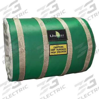 UNITHERM Insulated Pipe Jacket: For 50 in to 57 in Circumference, Ceramic Fiber - Pipe Covers
