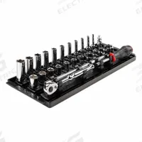 TEKTON Socket and Ratchet Set: 1/4 in Drive, 29 Piece, 6-Point, SAE, 5/32 in to 9/16 in (MPN SKT03101). Key specifications — attr1224269: 1/4 in; attr1204638: Drive Tools Included; attr1227399: Inch Socket and Ratchet Set; attr1204650: 5/32 in to 9/16 in; attr1204673: Socket Bits Not Included; attr1204681: Wrenches Not Included; attr1204688: TEKTON; attr1224230: Friction.
