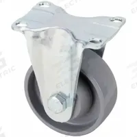 APPROVED VENDOR Plate Caster: Corrosion-Resistant, Rigid, 3 1/2 in Wheel Dia, 1 1/4 in Wheel Wd (MPN B-POG 89KA-12). Key specifications — Wheel/Tread Color: Gray; Brand: APPROVED VENDOR; Roll Up: Rigid.