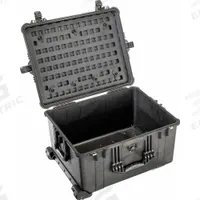 PELICAN Lid Panel: 10 in x 20 in, 97 Openings, Twist Cam Locks, Plastic, Black (MPN 016100-5200-110). Key specifications — Compatible Manufacturer Model Number: 1620; Attachment Type: Twist Cam Locks; Material: Plastic; Color: Black; Brand: PELICAN.
