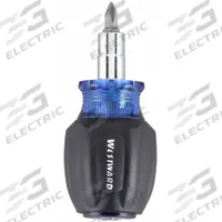 WESTWARD Multi-Bit Screwdriver: Phillips/Slotted Tip, 6 Tips, 3 1/4 in Overall Lg, Ball Bearing (MPN 401L12). Key specifications — attr1205339: Nut Driver Hex: 1/4 in + 5/16 in; attr1205303: WESTWARD.
