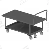 APPROVED VENDOR Platform Truck: 2,000 lb, 60 in L x 30 in W x 26 in H Deck, Solid, 12 ga Deck, Std (MPN WHPT30606MR95). Key specifications — Side Panel Type: No Side Panels; Brand: APPROVED VENDOR; Color: Gray; Caster/Wheel Configuration: (2) Swivel.