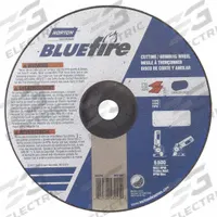 NORTON Cut-Off & Grinding Wheel: Type 27, 9" x 1/8" x 7/8", Zirconia Alumina, 24 Grit, BlueFire ZA (MPN 66252843245). Key specifications — Series: BlueFire ZA; Brand: NORTON.