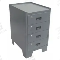 JAMCO Storage Cabinet: 18 in x 24 in x 33 in, 4 Drawers, (4) 5 in x 16 in x 16 in, Pull, Keyed, Legs (MPN JS218GP). Key specifications — Base Type: Legs; Cabinet Color: Gray; Brand: JAMCO; Drawer HxWxD: (4) 5 in x 16 in x 16 in.
