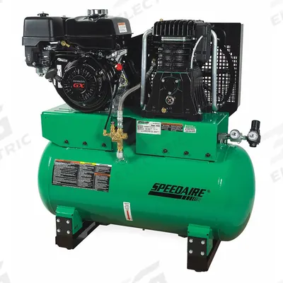 SPEEDAIRE Stationary Air Compressor: 2 Stage, 9 hp Engine, Honda, 18.3 cfm - Vehicle Mounted Air Compressors