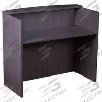 BOSS Reception Desk: Melamine, Driftwood, 41 1/2 in Overall Ht, 48 in Overall Wd, 26 in Overall Dp (MPN N168-DW)