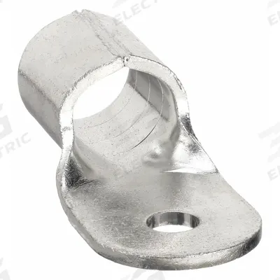 BURNDY Ring Terminal: Bare, 5/16 in Stud Size, 1 AWG to 1 AWG Wire Sizes - Non-Insulated Ring Terminals