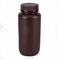 GLOBE SCIENTIFIC Dispensing Bottle: HDPE, 500 mL, 16.9 fl oz, Closure Included, Amber, 53 mm (MPN 7510500AMBKS). Key specifications — Brand: GLOBE SCIENTIFIC; Graduated: No; Body Color: Amber.