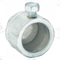 Rigid Set Screw Connector: Steel, 1/2 in Trade Size, 1 1/8 in Overall Lg (MPN 3002). Key specifications — Trade Size: 1/2 in; Overall Length: 1-1/8 in; Material: Steel; Finish: Zinc Plated; For Use With: Unthreaded RMC; Includes: Clamp; Thread Size: 1/2"; Thread Type: NPS.