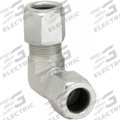 PARKER Compression Fitting Elbow: 3/4 in OD x 3/4 in OD Size - Flareless Bite-Type Steel Compression Fittings