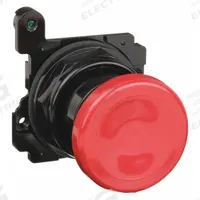 EATON Mushroom Head Push Button: 30 mm, Non-Metallic, Momentary (MPN E34LB2). Key specifications — Action: Momentary; Brand: EATON; Series: E34; Push Button Material Type: Non-Metallic.