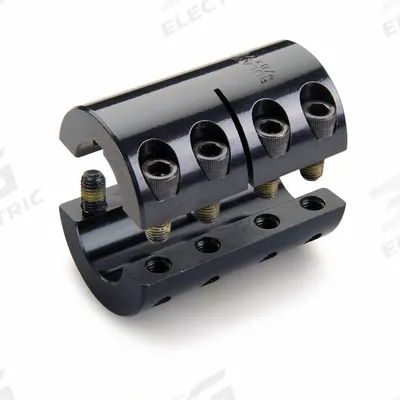 RULAND MANUFACTURING Rigid Coupling: 1 1/2 in Bore Dia 1, 35 mm Bore Dia 2, Round Keyed - Two-Piece Rigid Shaft Couplings
